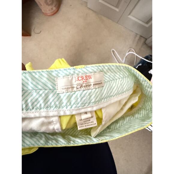 J. Crew Yellow Shorts Women's Size 4 - Picture 3 of 4